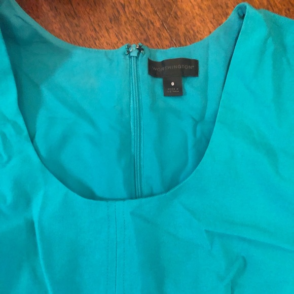 Teal work dress - Picture 1 of 4